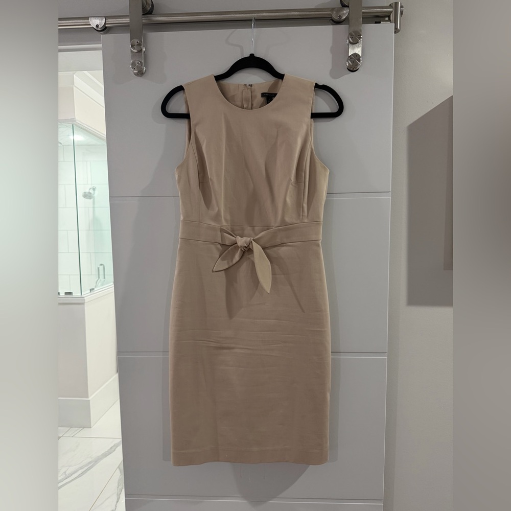 Ann Taylor Beige Midi Dress